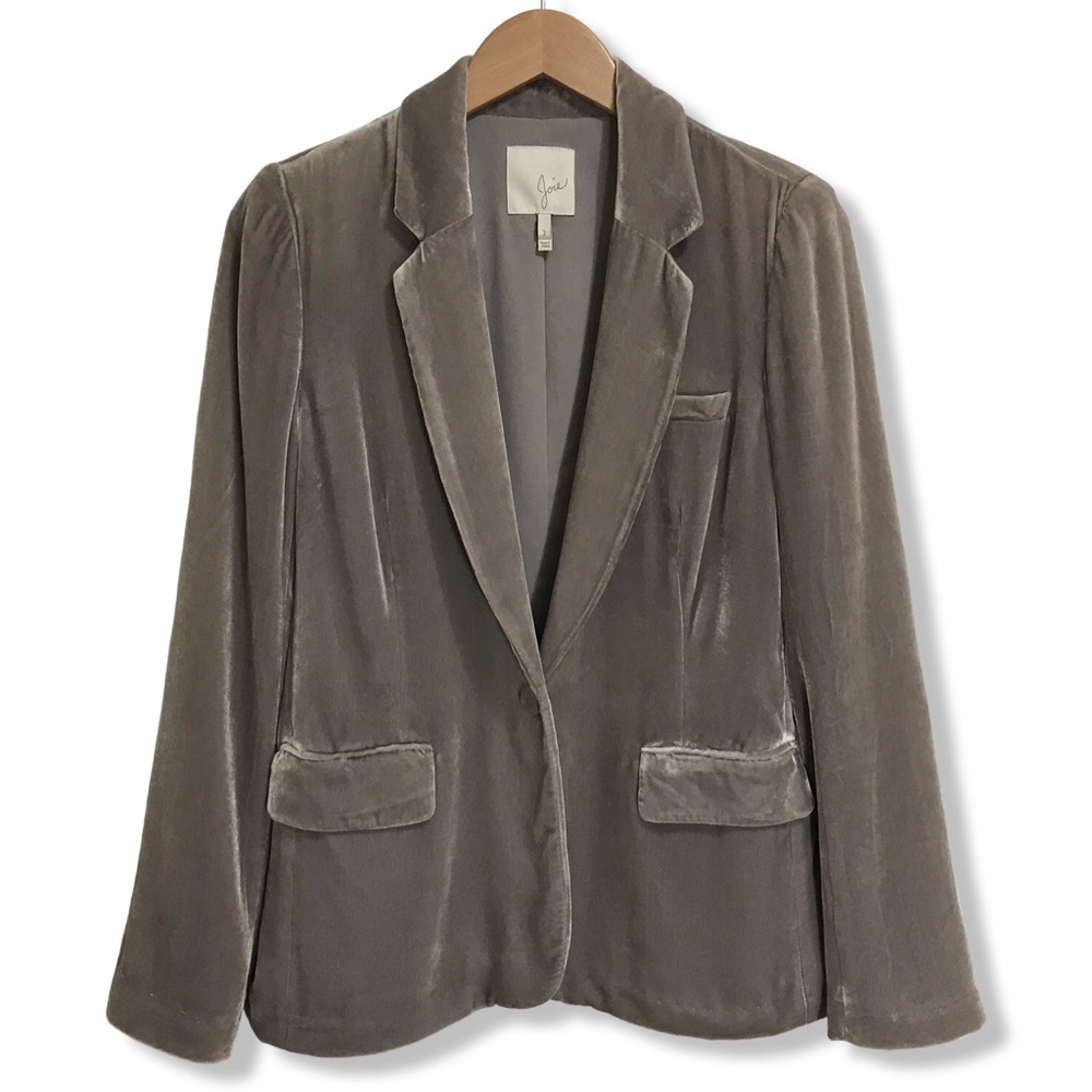 JOIE Gray Velvet Mehira Blazer 💕